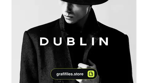 دانلود فونت انگلیسی مدرن DUBLIN – Display / Headline Typeface