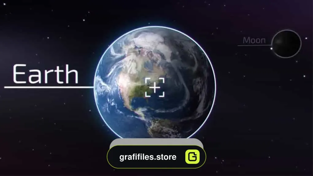 پروژه افترافکت انیمیشن بزرگ نمایی زمین Earth Zoom