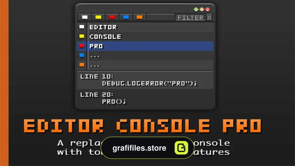 دانلود پروژه Editor Console Pro برای یونیتی