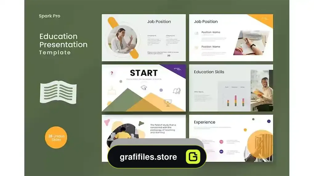 دانلود قالب پاورپوینت پرزنتیشن تحصیلی Education Presentation