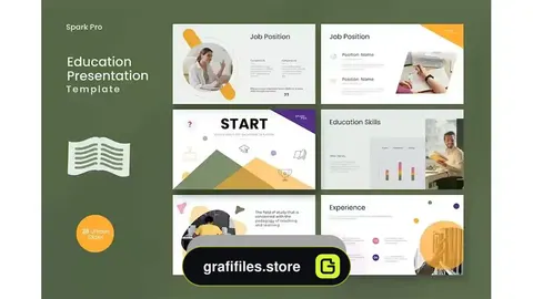 دانلود قالب پاورپوینت پرزنتیشن تحصیلی Education Presentation