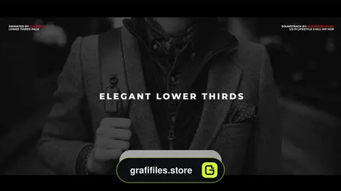 پروژه پریمیر زیرنویس Elegant Lower Thirds