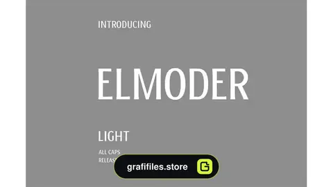دانلود فونت انگلیسی ساده ELMODER LIGHT