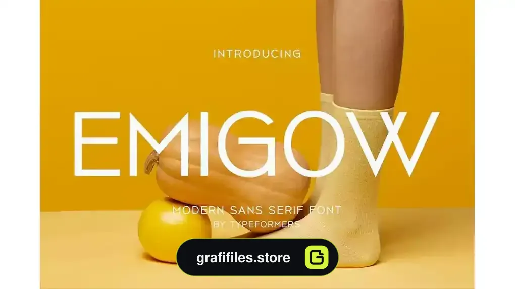 دانلود فونت انگلیسی ساده Emigow – Modern Sans Serif