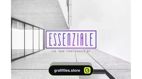 دانلود فونت انگلیسی مدرن Essenziale – Font Family