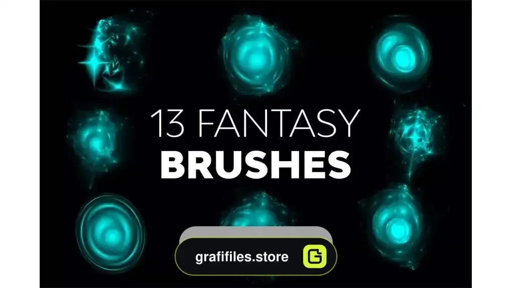 دانلود 13 براش فتوشاپ فانتزی Fantasy Brushes