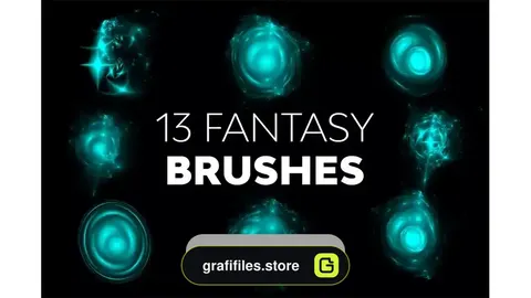 دانلود 13 براش فتوشاپ فانتزی Fantasy Brushes
