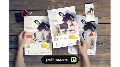 دانلود فایل لایه باز تراکت فشن Fashion Flyer