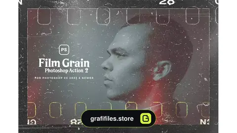دانلود اکشن فتوشاپ ایجاد افکت فیلم گرین بر روی تصاویر Film Grain 2 Photoshop Action