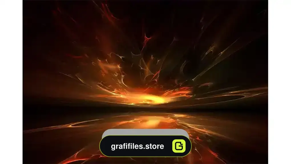 دانلود بک گراند فراکتال آتش fire fractal horizon
