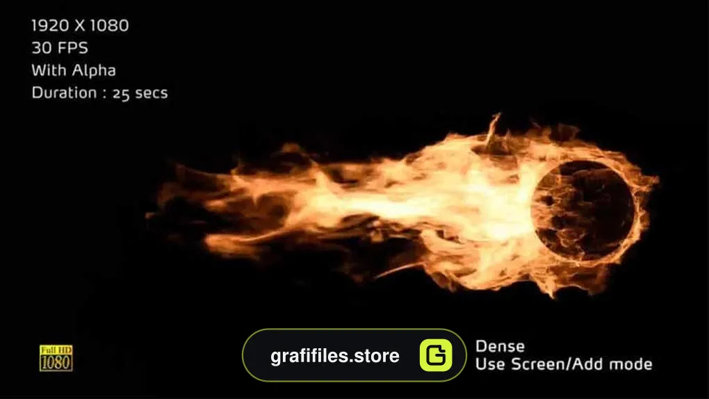 دانلود فوتیج گلوله آتشین Fireball 2