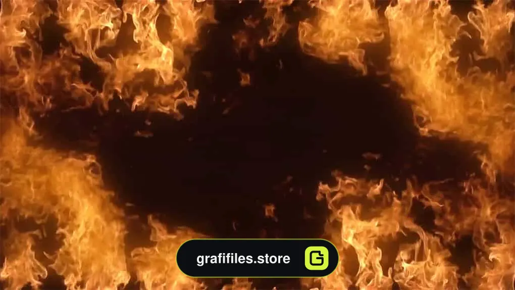 فوتیج بک گراند شعله آتش Flame Frame Background