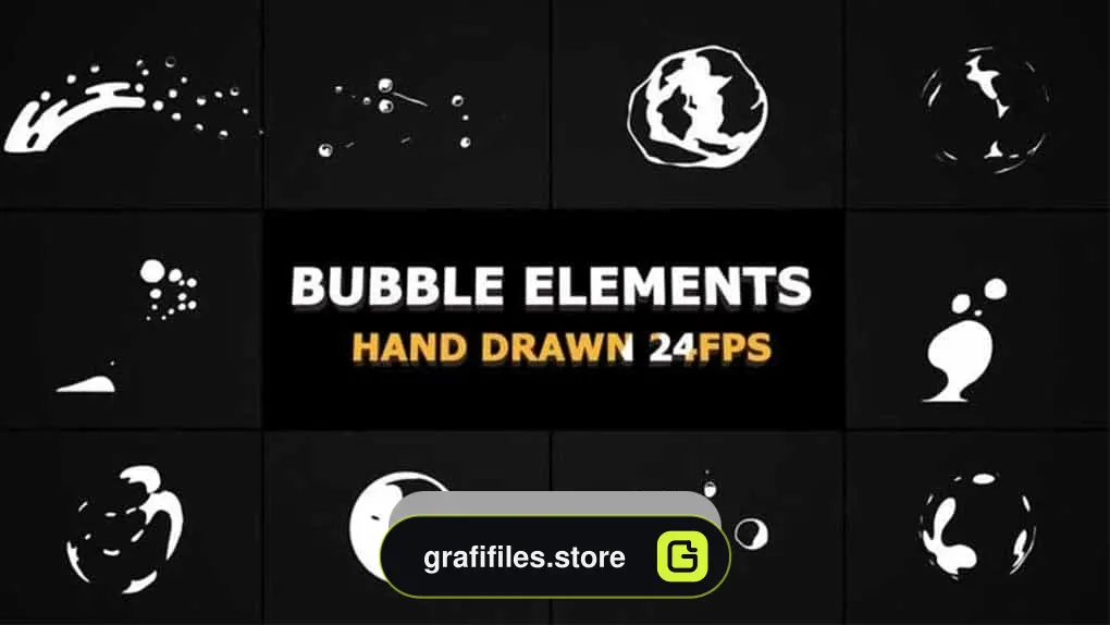 دانلود فوتیج المان کارتونی موشن گرافیک Flash FX BUBBLE Elements
