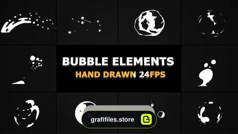 دانلود فوتیج المان کارتونی موشن گرافیک Flash FX BUBBLE Elements