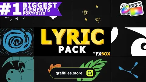 پروژه فاینال کات پرو المان کارتونی Flash FX Lyric Elements