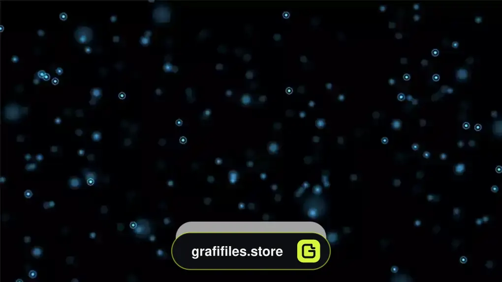 دانلود بک گراند موشن گرافیک نقاط آبی شناور Floating Blue Dots