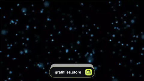 دانلود بک گراند موشن گرافیک نقاط آبی شناور Floating Blue Dots