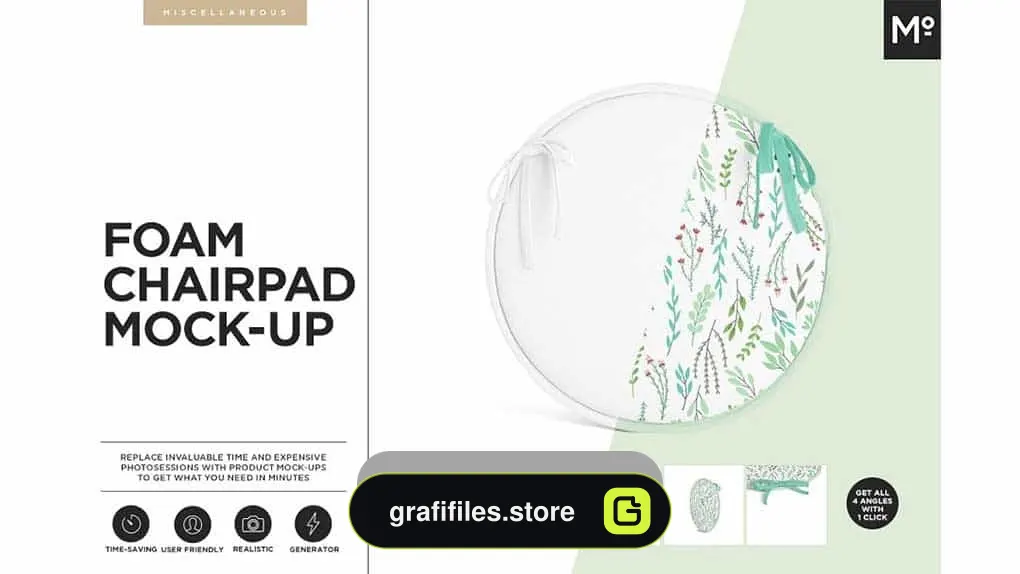 دانلود موکاپ دم کنی آشپزخانه Foam Chairpad Mock-up Generator
