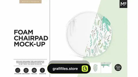 دانلود موکاپ دم کنی آشپزخانه Foam Chairpad Mock-up Generator
