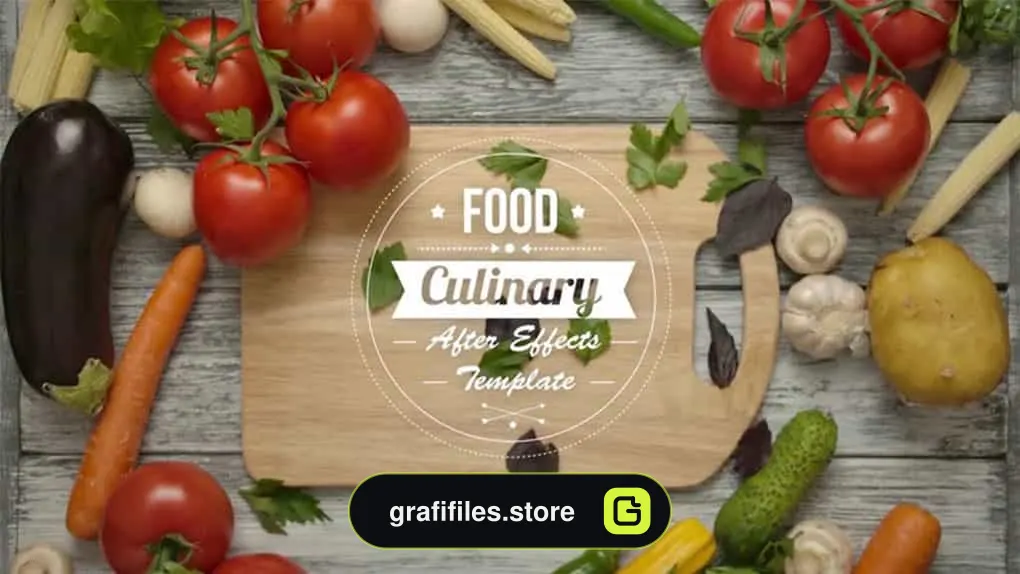 پروژه افترافکت تایتل آشپزی Food And Culinary Titles