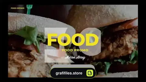 پروژه افترافکت تیزر تبلیغاتی غذا Food Promo Version 0.2