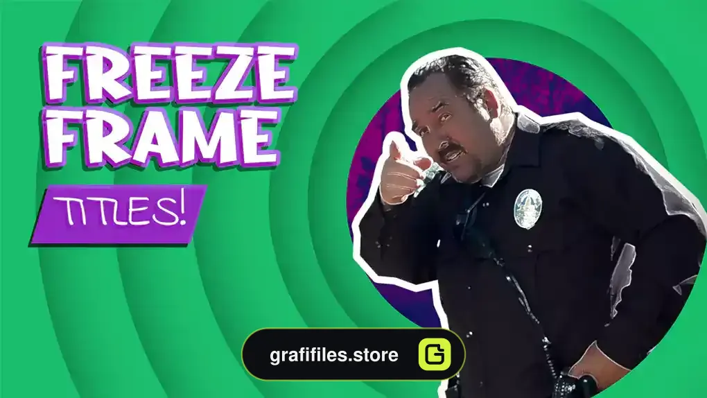 پروژه داوینچی ریزالو تایتل کارتونی با افکت فریز فریم Freeze Frame Cartoon Titles