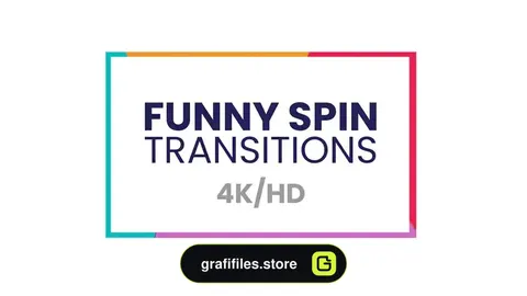 دانلود پریست افترافکت ترانزیشن Funny Spin Transitions