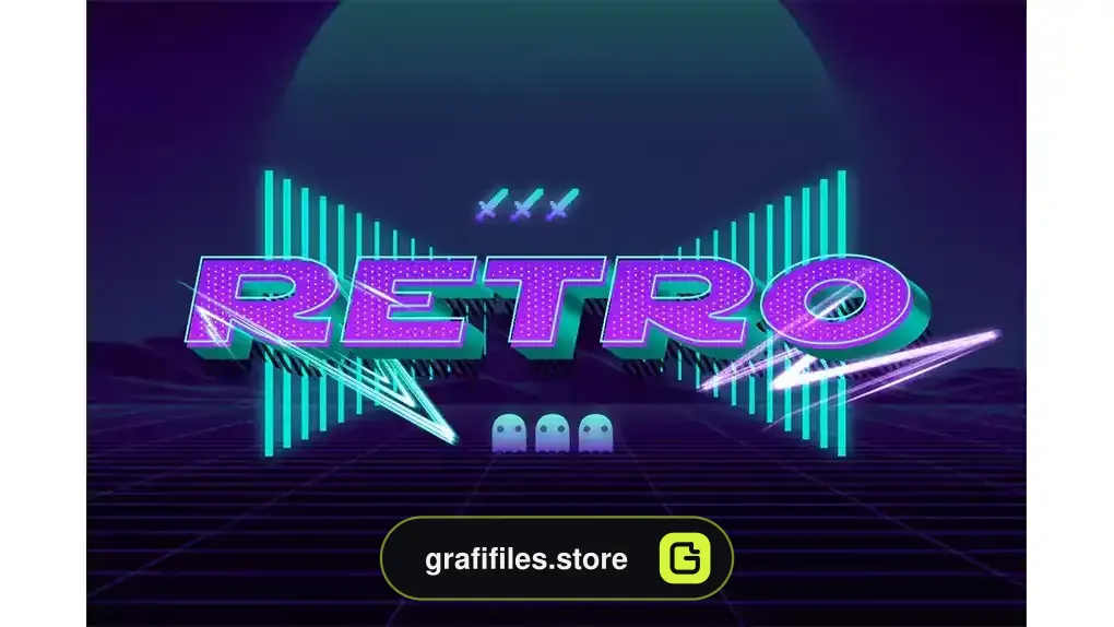 دانلود افکت متن بازی فتوشاپ Gaming Text Effect
