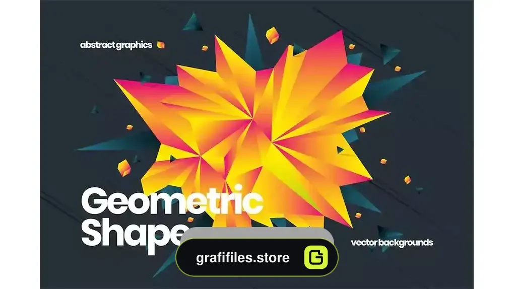 دانلود وکتور بک گراند اشکال هندسی Geometric Shape Backgrounds