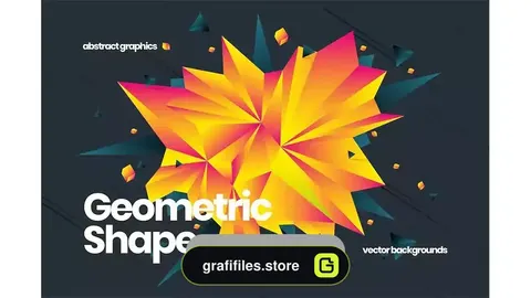 دانلود وکتور بک گراند اشکال هندسی Geometric Shape Backgrounds