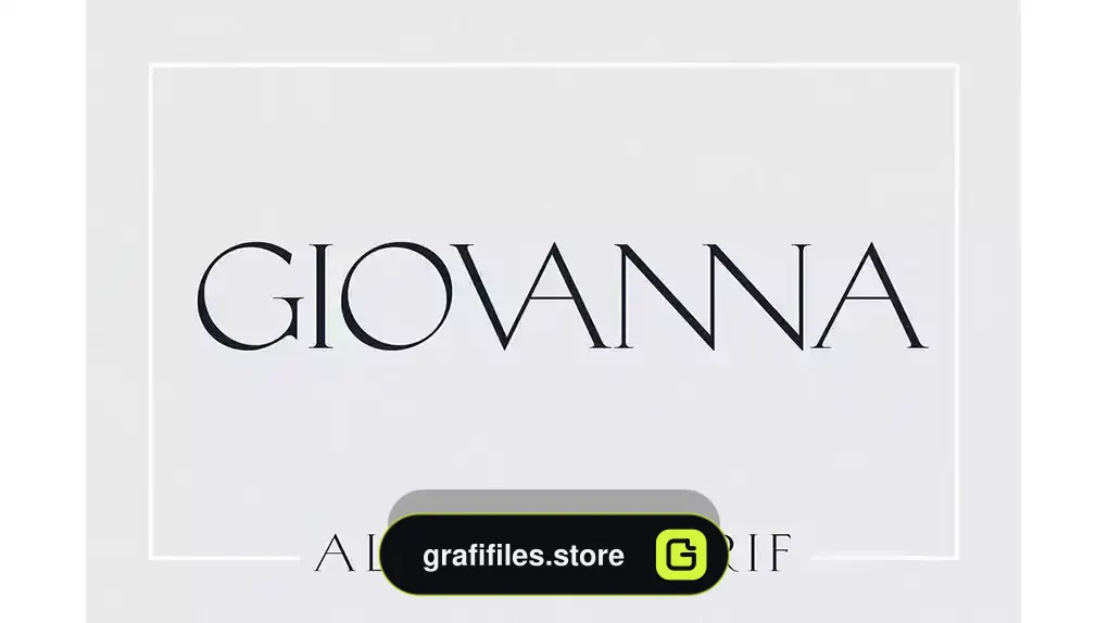 دانلود فونت انگلیسی کلاسیک Giovanna – Luxury Serif