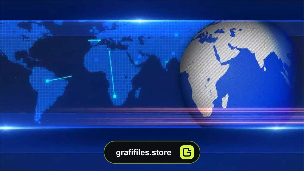 دانلود بک گراند موشن گرافیک اخبار Global News 2