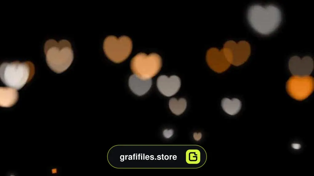 دانلود بک گراند موشن گرافیک قلب Glowing Hearts Overlays