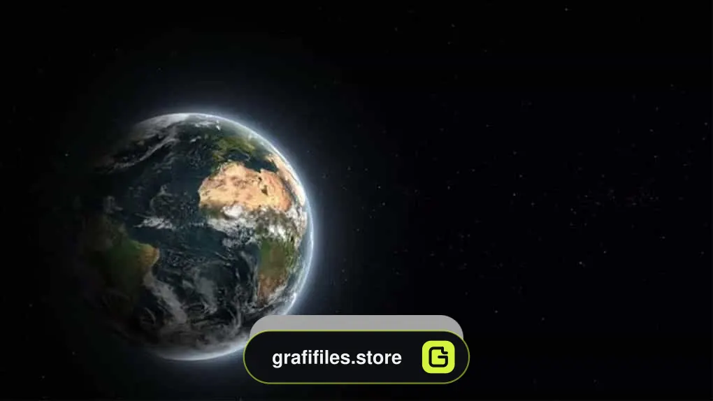 دانلود فوتیج دور شدن از کره زمین Going Farther Away From Earth