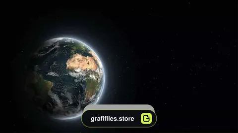 دانلود فوتیج دور شدن از کره زمین Going Farther Away From Earth