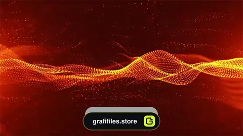 دانلود بک گراند موشن گرافیک امواج طلایی Golden Wavy Background Loop