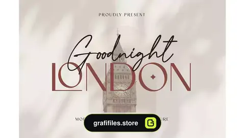 دانلود فونت انگلیسی Goodnight London – Font Duo