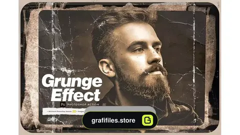 دانلود اکشن فتوشاپ ایجاد افکت گرانج بر روی تصاویر Grunge Photoshop Action