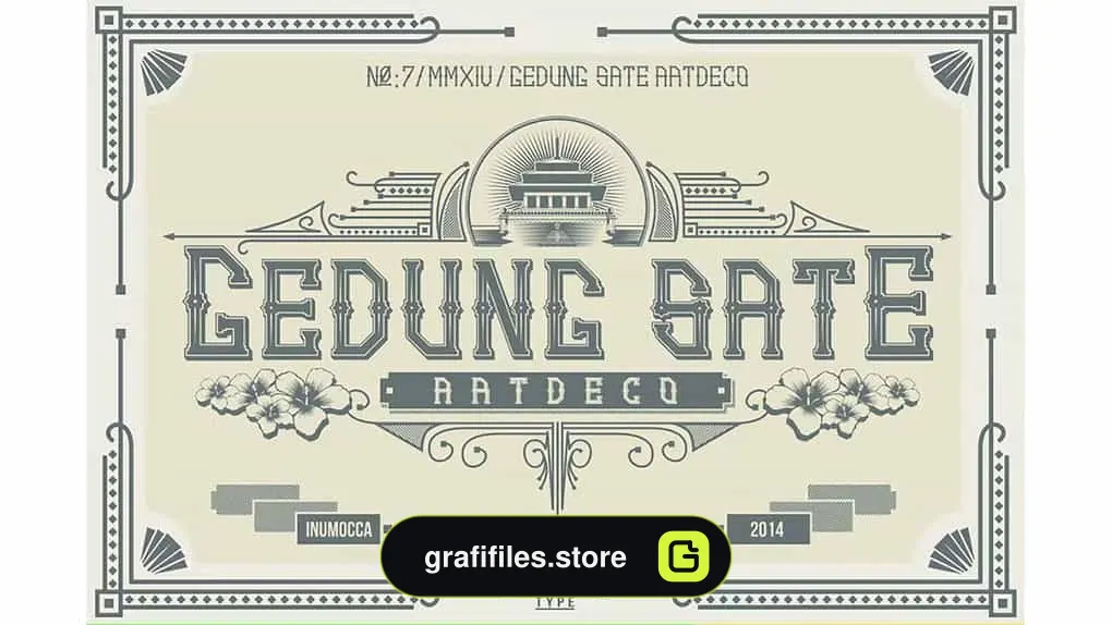 دانلود فونت انگلیسی GS.ArtDeco Family Font