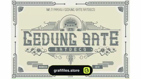 دانلود فونت انگلیسی GS.ArtDeco Family Font
