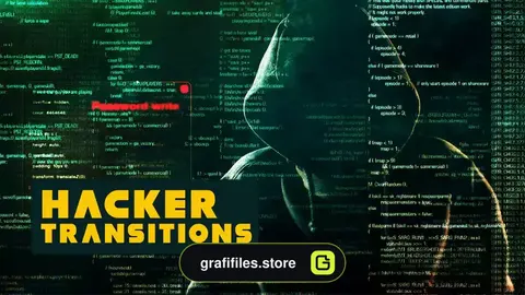دانلود پریست افترافکت ترانزیشن هکر Hacker Transitions