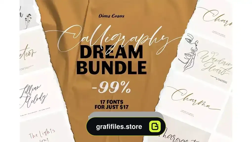 دانلود فونت انگلیسی دست نویس Handwritten Font Bundle