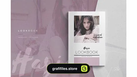 دانلود قالب آماده ایندیزاین کتاب Hasia – Lookbook