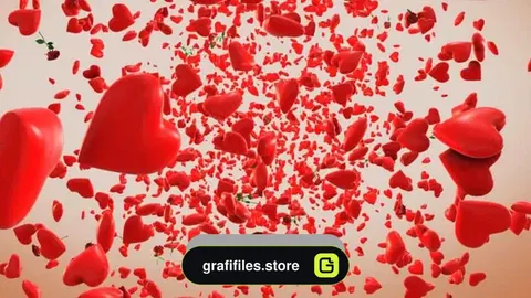 دانلود فوتیج قلب Hearts Reveal