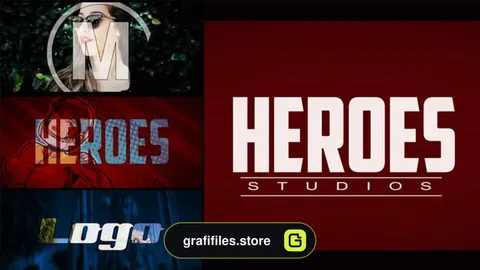 پروژه افترافکت نمایش لوگو اینترو قهرمانی Heroes Logo Intro