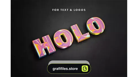 دانلود افکت متن هولوگرام Holographic Goo Effect