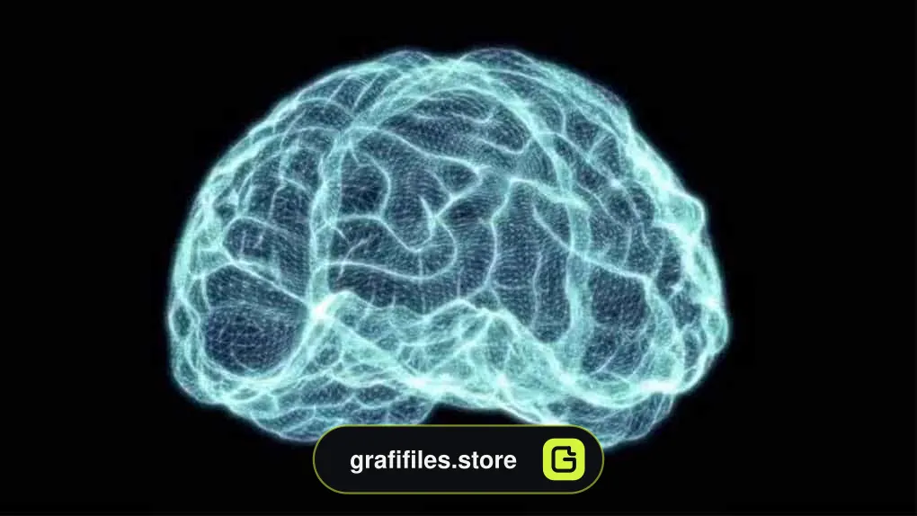 دانلود فوتیج Holographic Grid Brain