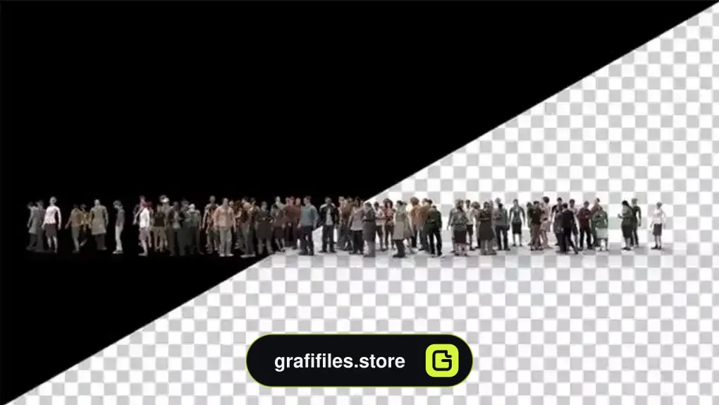 دانلود فوتیج جمعیت مردم Idle Waiting Crowd