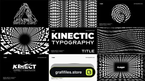 پروژه افترافکت نمایش عناوین تاپیوگرافی Kinetic Typography Titles