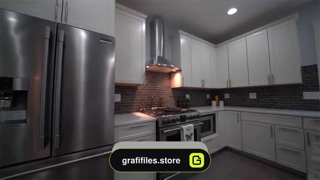 فوتیج فضای داخلی آشپزخانه Kitchen Interior